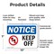 Signmission Keep Off, 10 in W x Rectangle, Plastic OS-2PACK-NS-P-710-L-13834 - alternate 7